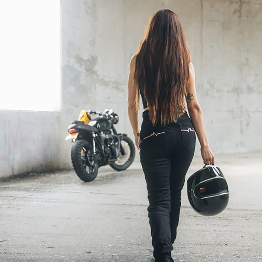 women in riding gear