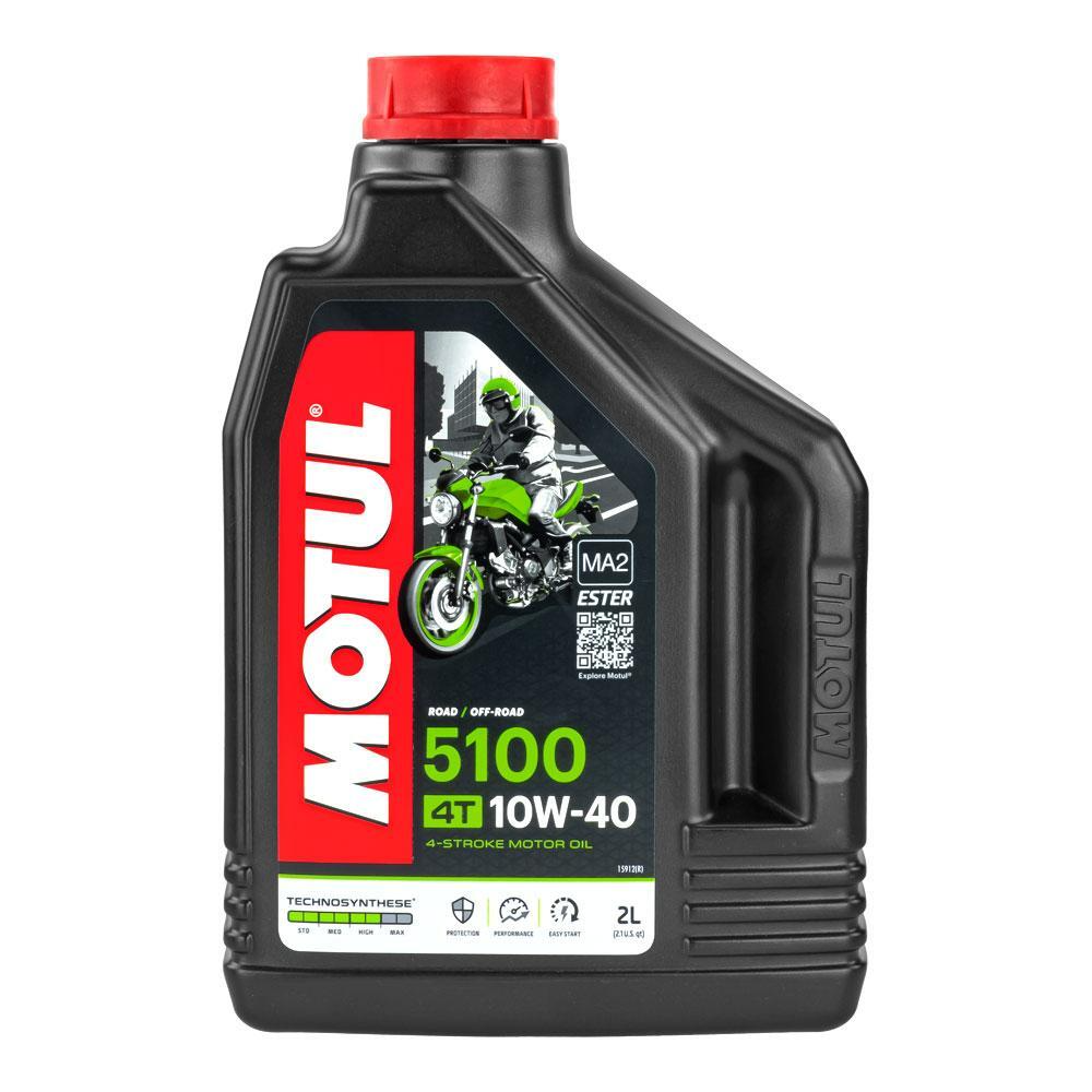 Motul | 5100 4T Ester Synthetic Engine Oil - 10W40 2L - Miss Moto
