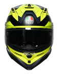 AGV K7 Helmet - Glimpse Black/Fluoro Yellow