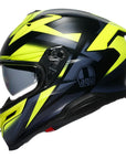 AGV K7 Helmet - Glimpse Black/Fluoro Yellow