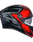 AGV K3 Helmet - Compound Black/Red