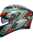 AGV K3 Helmet - Decept Matt Black/Green/Red