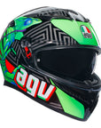 AGV K3 Helmet - Kamaleon Black/Red/Green
