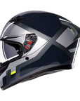 AGV K3 Helmet - Shade Grey/Fluro Yellow