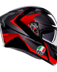 AGV K3 Helmet - Striga Matt Black/Grey/Red