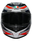 AGV K3 Helmet - Space White/Red/Fluro
