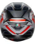 AGV K3 Helmet - Space White/Red/Fluro