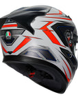 AGV K3 Helmet - Space White/Red/Fluro