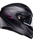 AGV K3 Helmet - Syth Matt Black/Pink