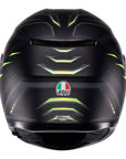 AGV K3 Helmet - Syth Matt Black/Yellow Fluro