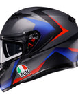AGV K3 Helmet - Striga Matt Black/Blue/Red