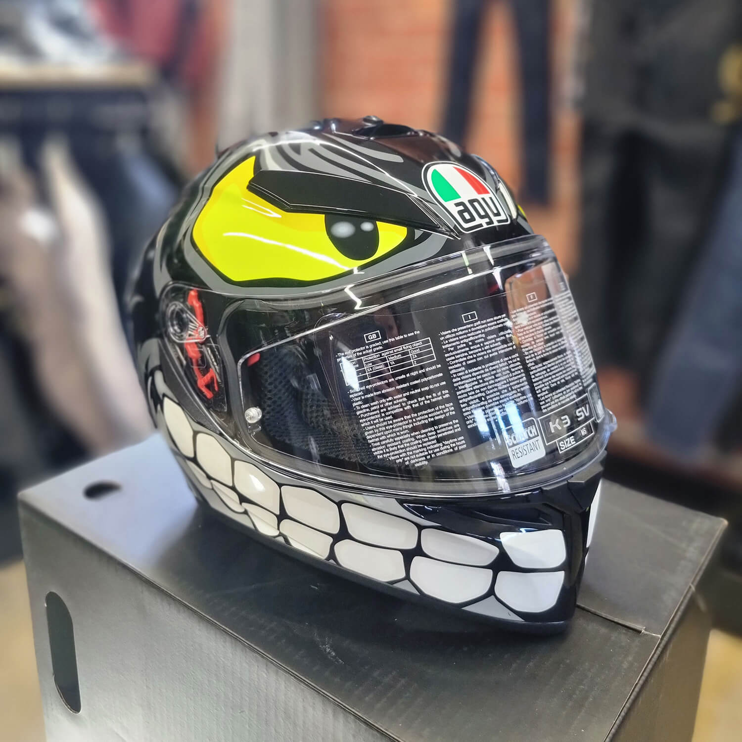 AGV, K3 SV Motorcycle Helmet - Angry Black