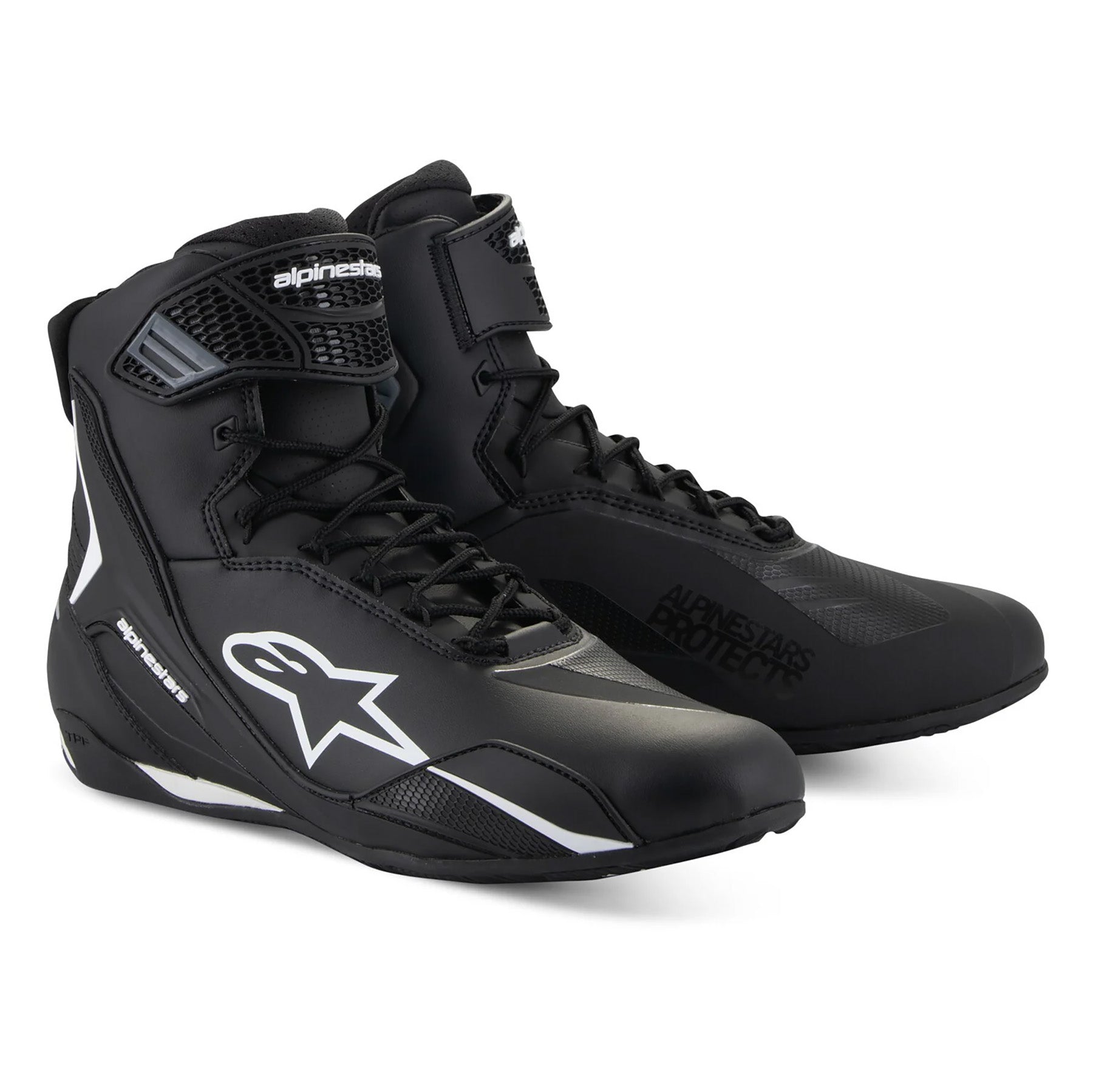 Alpinestars アルパインスターズ FASTER-4 BOA（27.0） Alpinestars | Faster V4 Men's Shoes - Black/White | Peak Moto