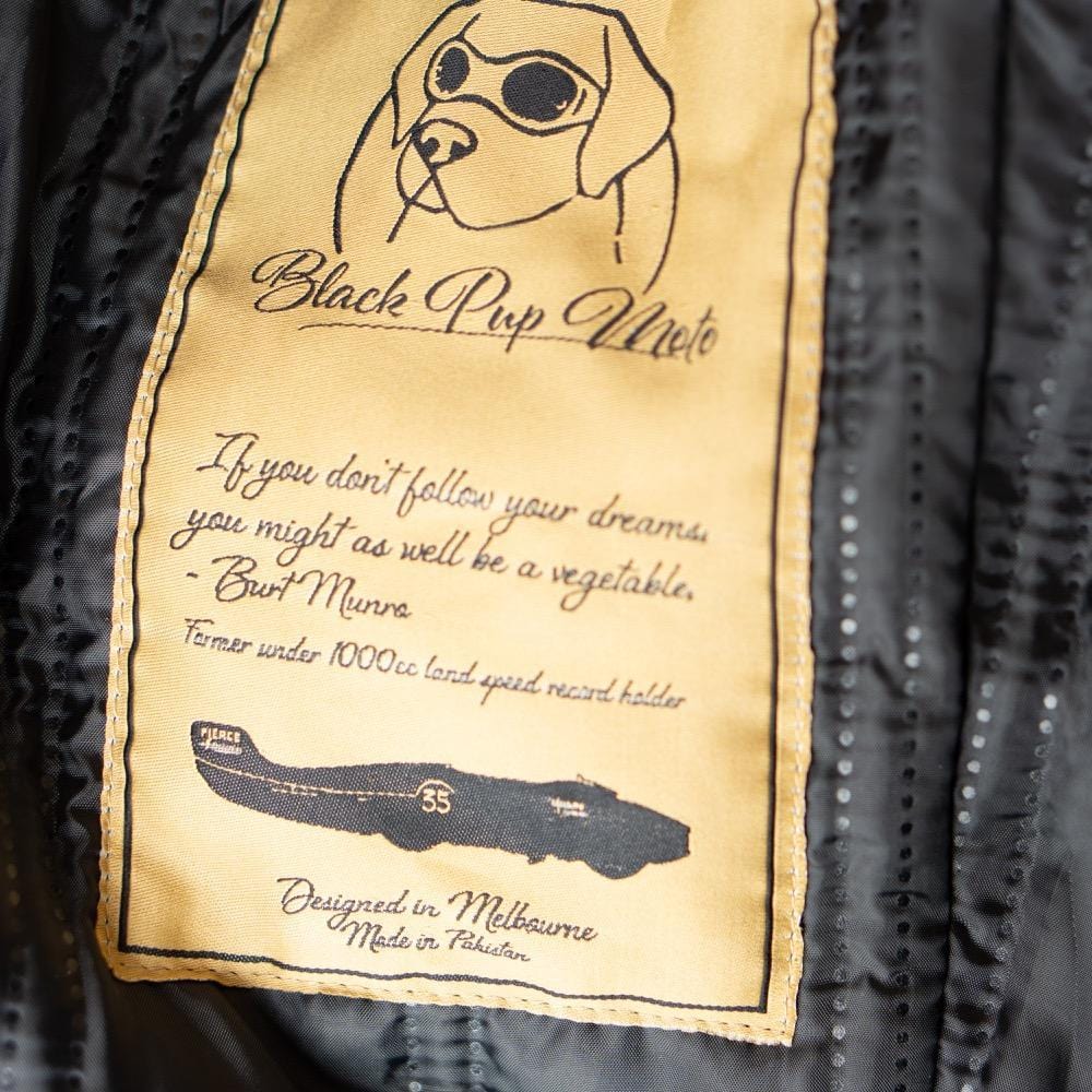 ol Bobber' | Classic Leather Motorbike Jacket in Distressed Charcoal Brown