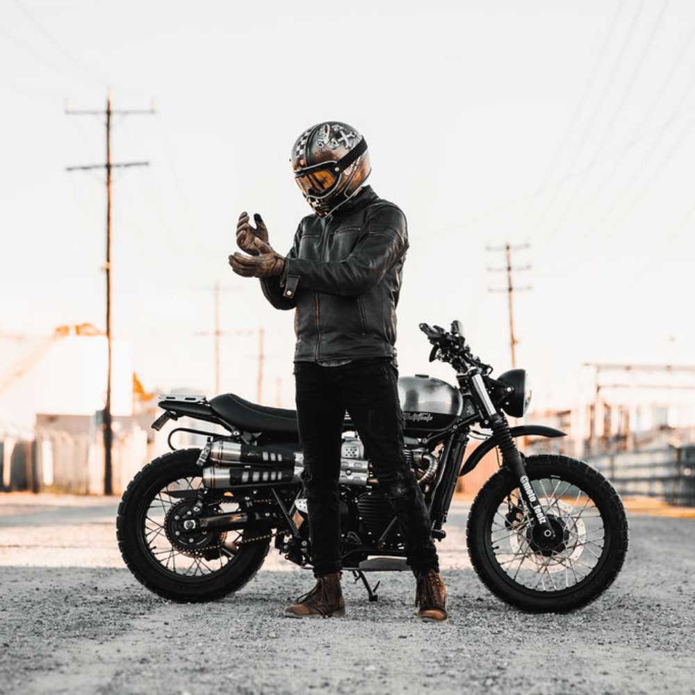 'ol Bobber Classic Leather Motorbike Jacket