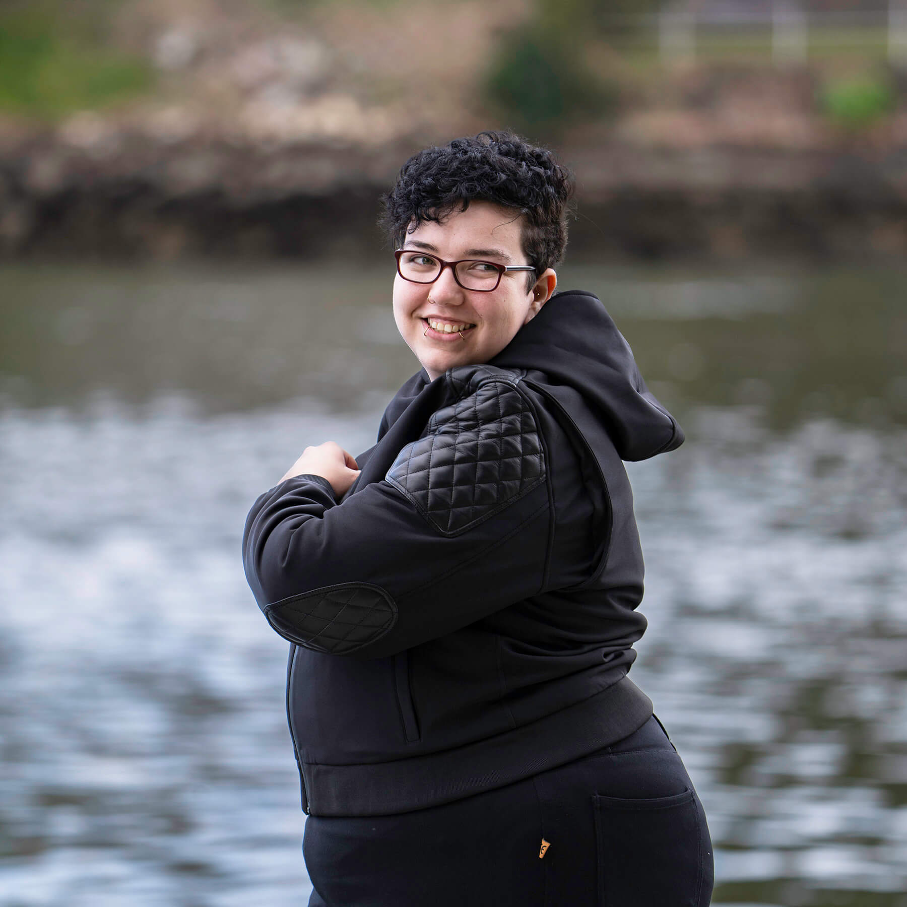 Delta Women's Moto Hoodie