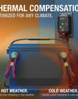 Battery Charger for 1Amp 6V/12V Lithium and Lead Acid Batteries