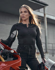 Pando Moto Shell WW Black 02 – Armoured Motorcycle Baselayer Bodysuit