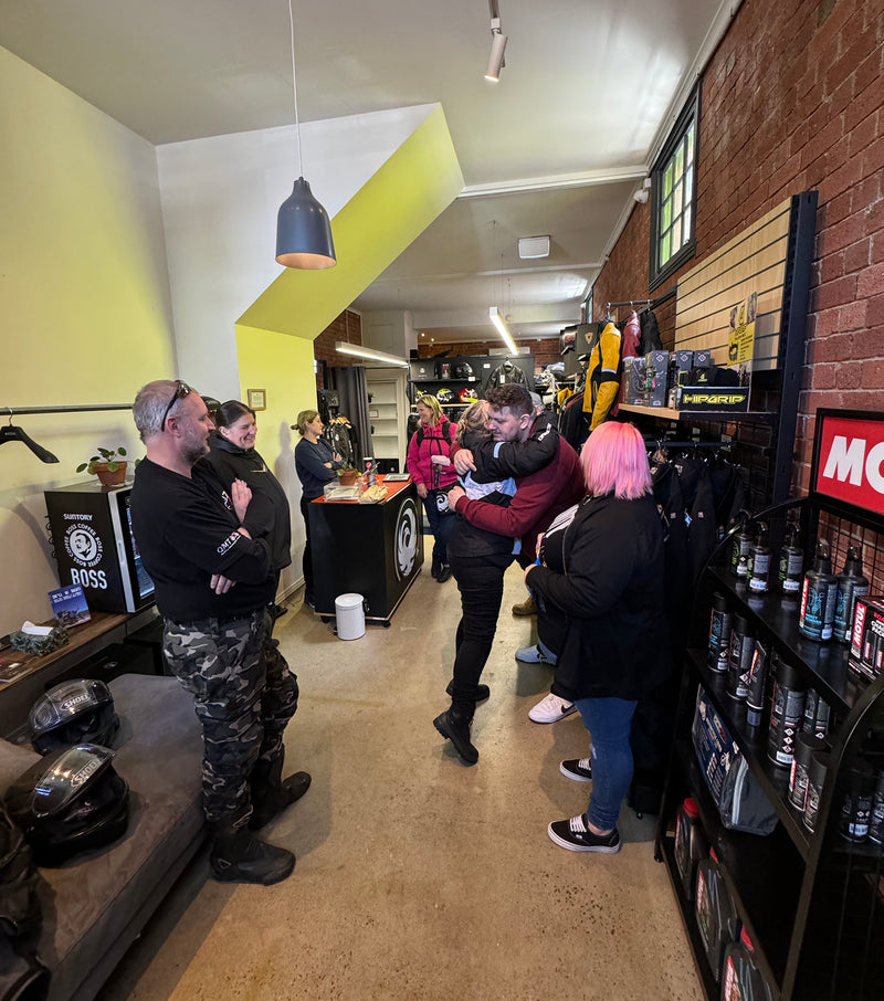 Peak Moto's first official shop near the South Melbourne Markets.