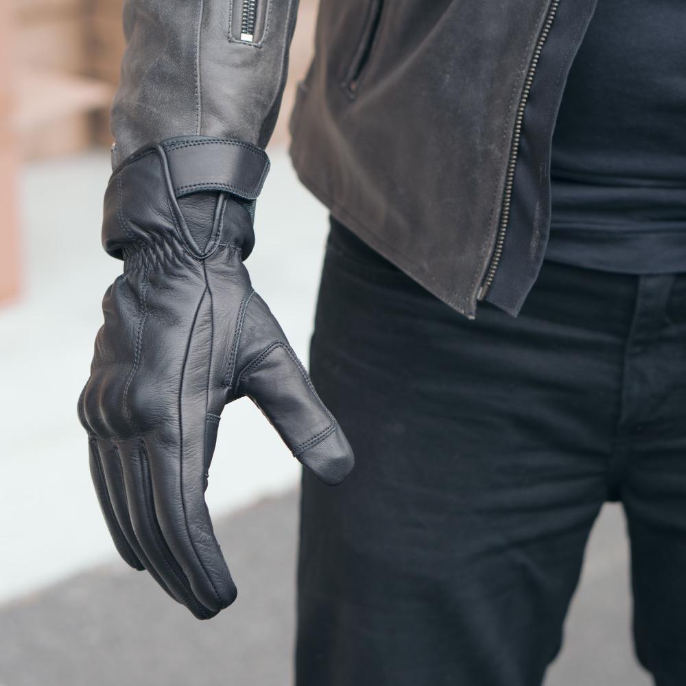 ol Bobber' | Classic Leather Motorbike Jacket in Distressed Charcoal Brown