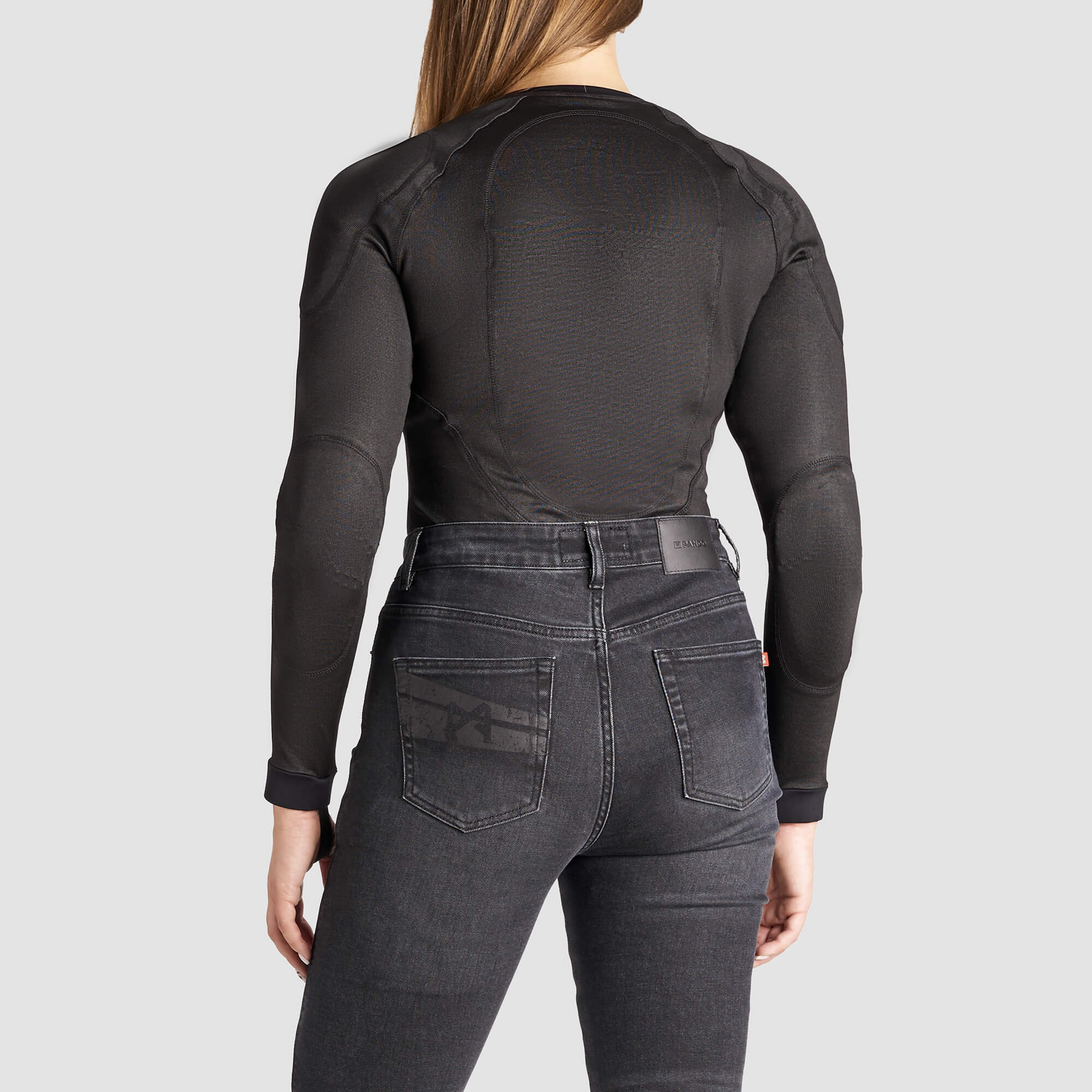 Pando Moto Shell WW Black 02 – Armoured Motorcycle Baselayer Bodysuit