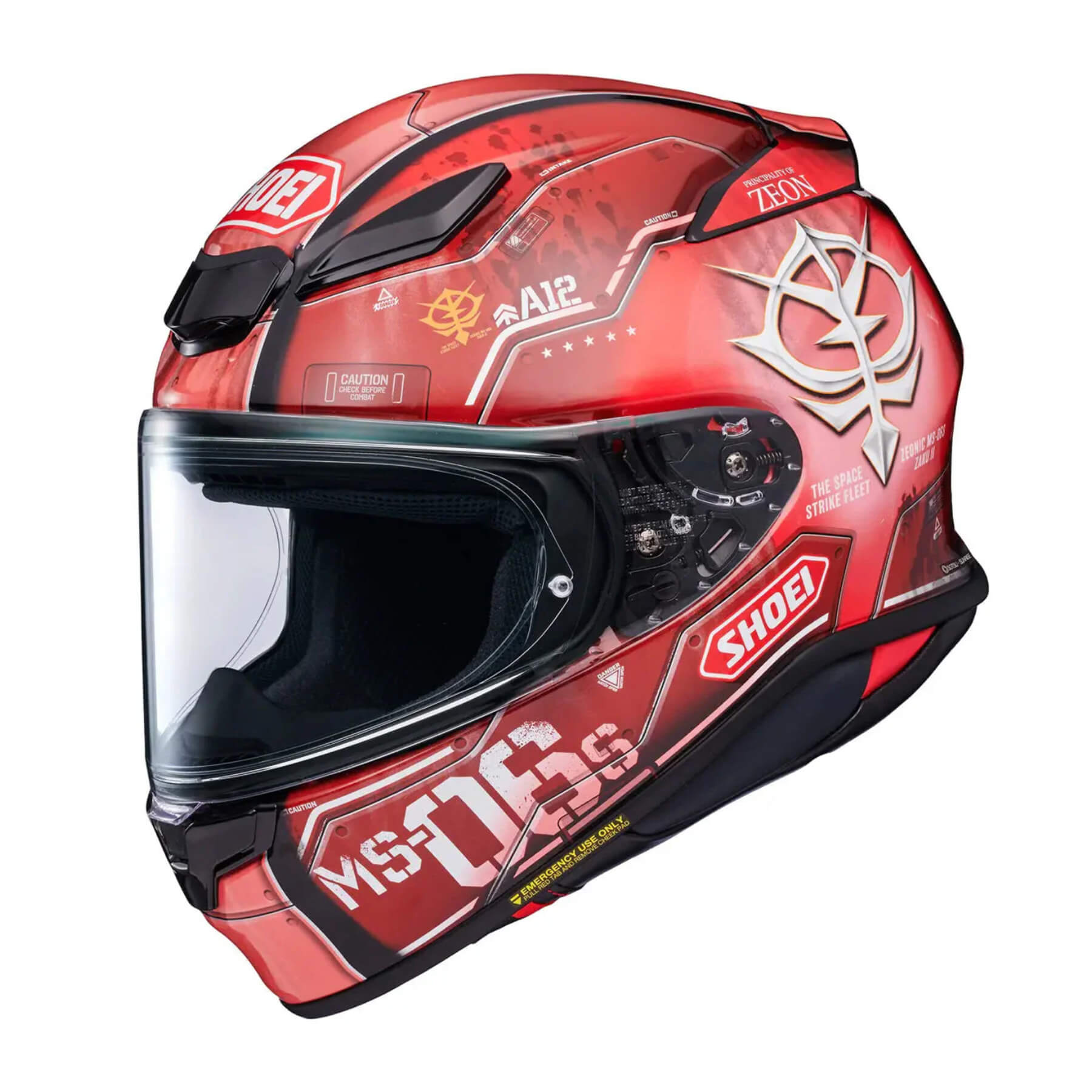 shoei helmet accessories australia Shoei NXR2 Helmet - MS-06S Char Zaku II TC-1