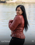 Moto Flecha Negra | Chaqueta de cuero perforada Wild & Free