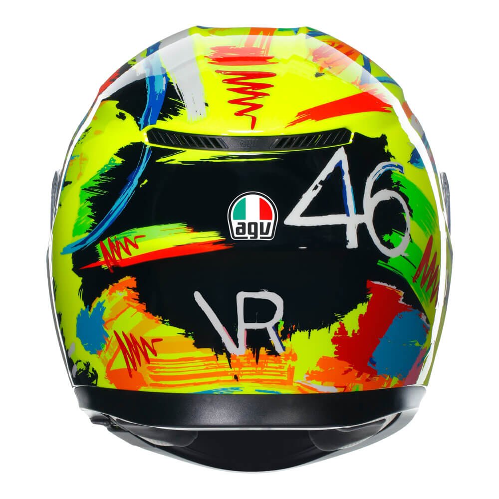 agv pista gp r rossi winter test 2018 AGV K3 Helmet - Rossi Winter Test 2019