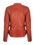 Black Arrow Moto | Wild & Free Perforated Leather Jacket - Rust - Women's Leather Jackets - Peak Moto