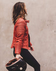 Black Arrow Moto | Wild & Free Perforated Leather Jacket - Rust - Women's Leather Jackets - Peak Moto