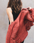 Black Arrow Moto | Wild & Free Perforated Leather Jacket - Rust - Women's Leather Jackets - Peak Moto