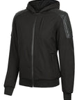 Black Arrow Moto | Women's Delta Moto Hoodie - BLACK - Jackets - Peak Moto