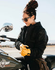 Black Arrow Moto | Women's Delta Moto Hoodie - BLACK - Jackets - Peak Moto
