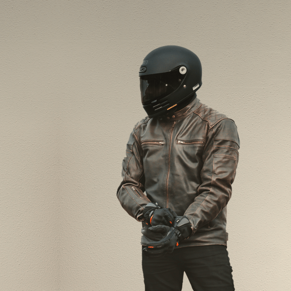 Leather online motorcycle jacket