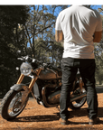 Camino | Calix Motorcycle Jeans Single Layer Armalith Regular Fit (Armour Pockets) - Black - Jeans - Peak Moto