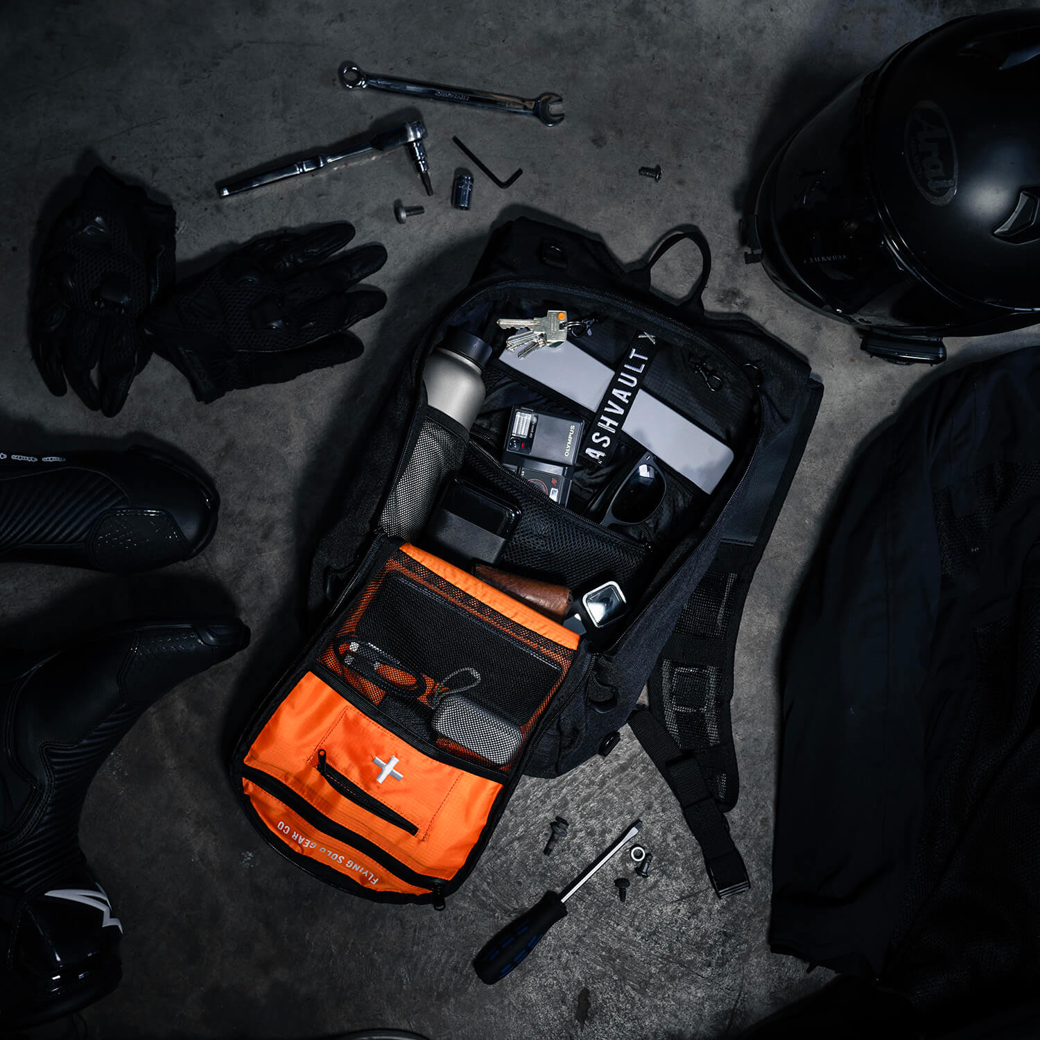 Flying Solo Gear Co | Ashvault X Backpack 15L - No - Bags & Luggage - Peak Moto