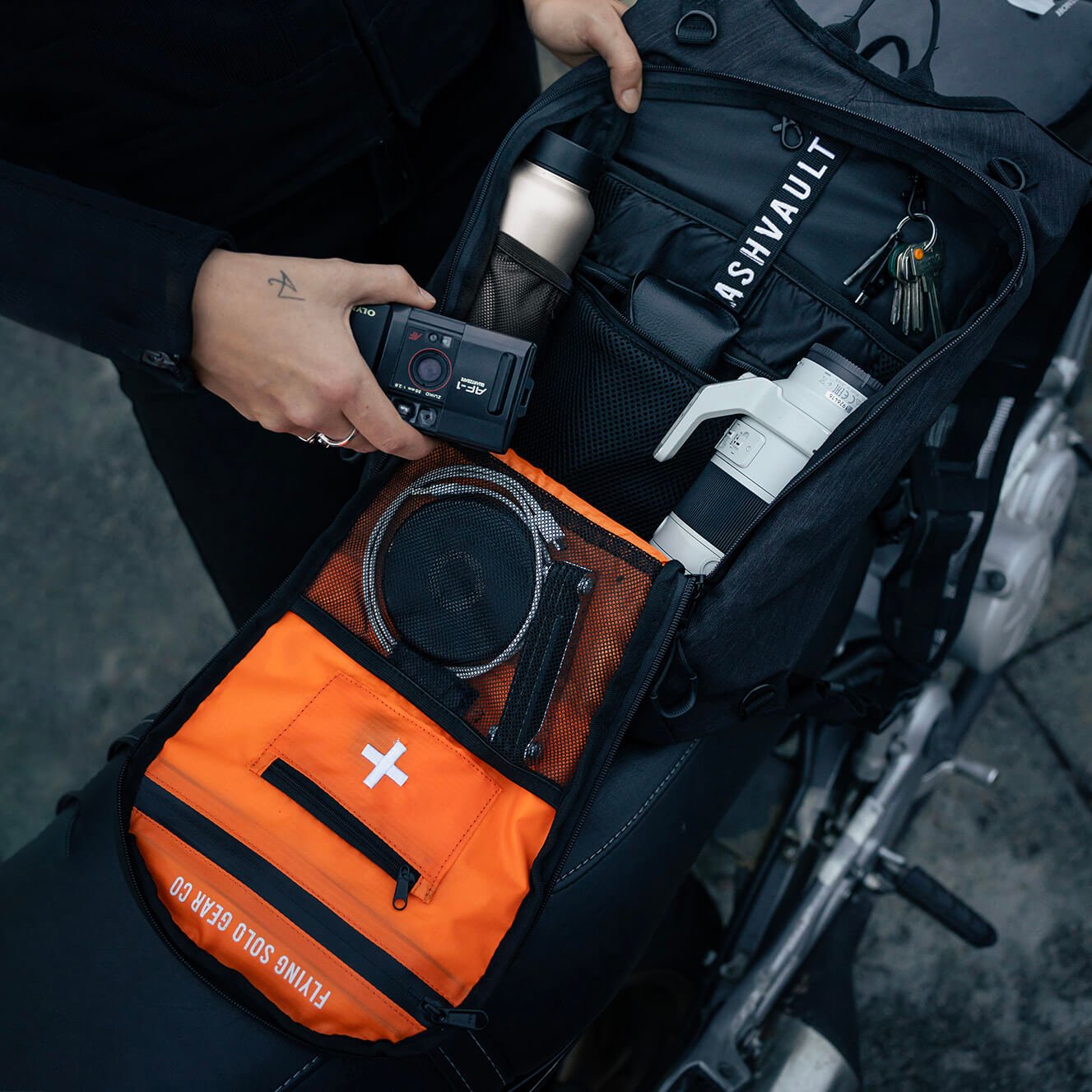 Flying Solo Gear Co | Ashvault X Backpack 15L - No - Bags & Luggage - Peak Moto