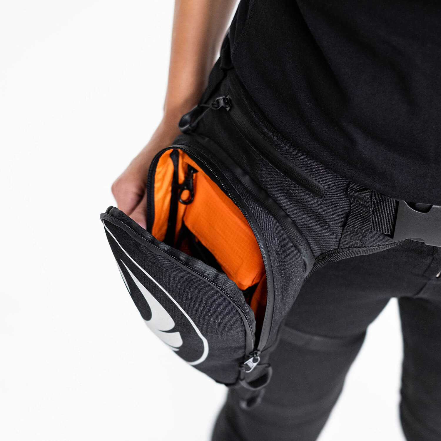 Flying Solo Gear Co | Octane Leg Bag - Black - Bags & Luggage - Peak Moto