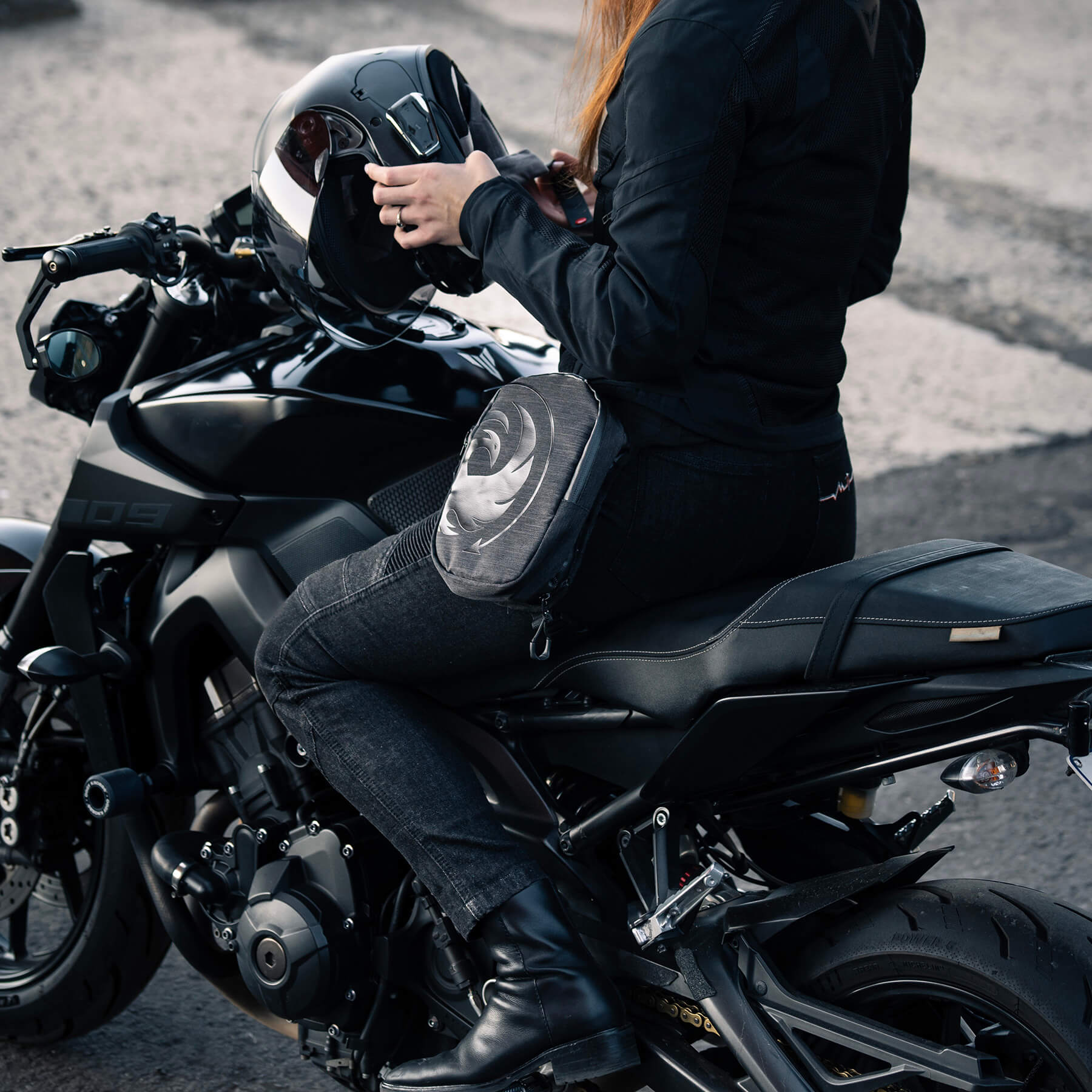 Flying Solo Gear Co | Octane Leg Bag - Black - Bags & Luggage - Peak Moto