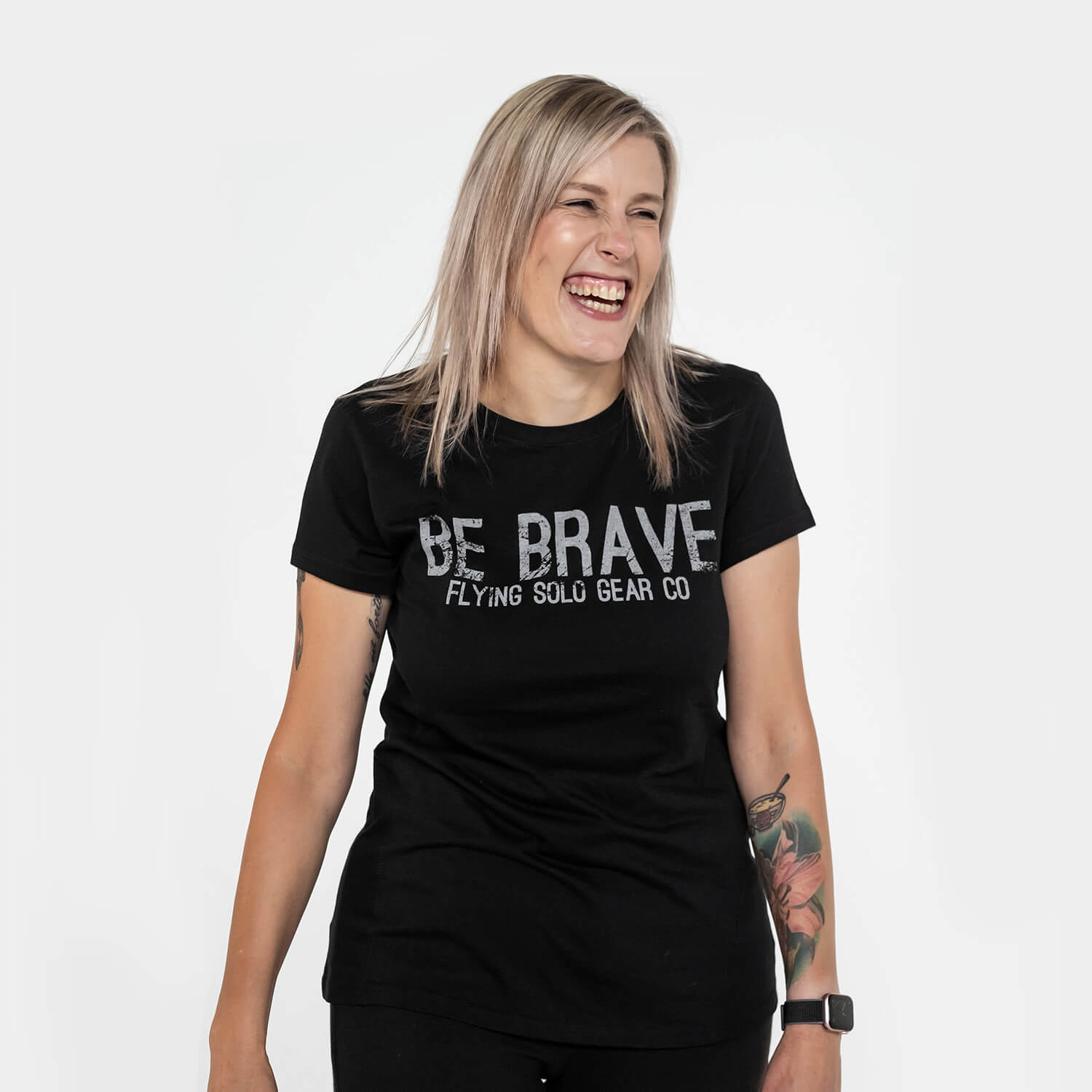 Flying Solo Gear Co | Women's BRAVE Ultra - lite Tee - AU 8 / US 4 - T - Shirt - Peak Moto