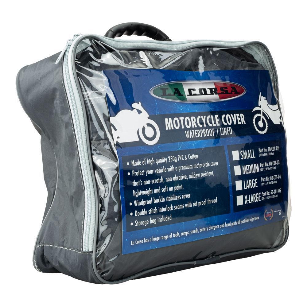 La Corsa | Waterproof Motorcycle Cover - Medium (Length 207cm) - Motorcycle Cover - Peak Moto