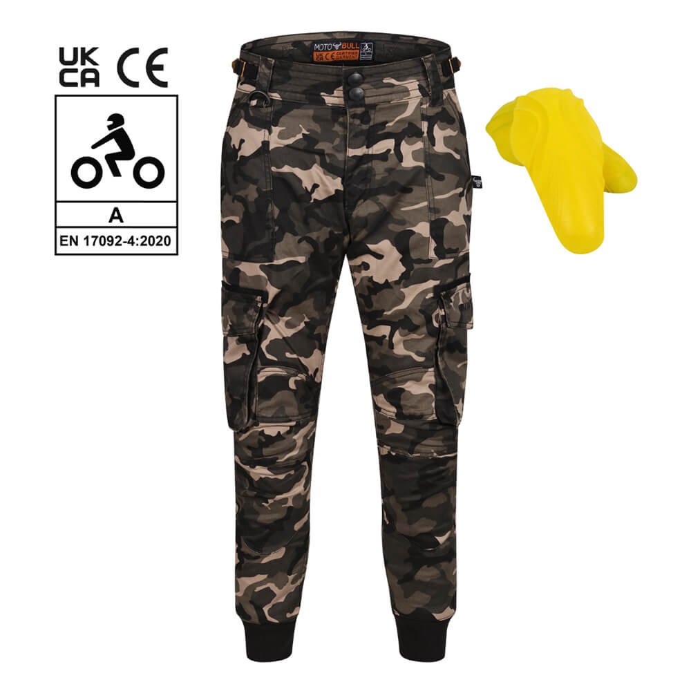 MotoBull | Ryan Cargo Pants - Camo - S / W32 - Men's Pants - Peak Moto