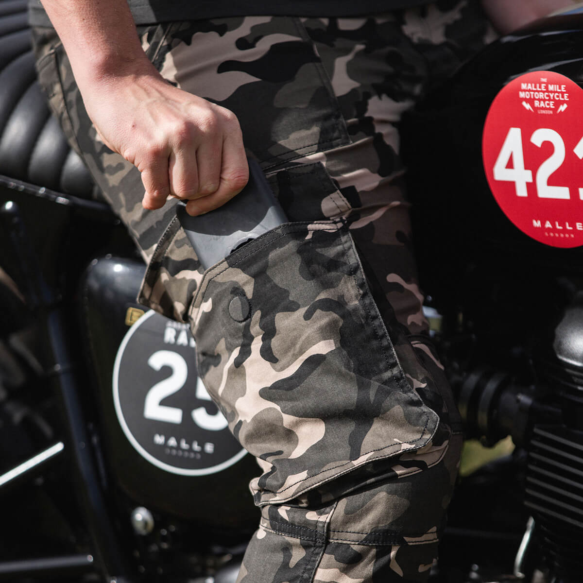 MotoBull | Ryan Cargo Pants - Camo - S / W32 - Men's Pants - Peak Moto