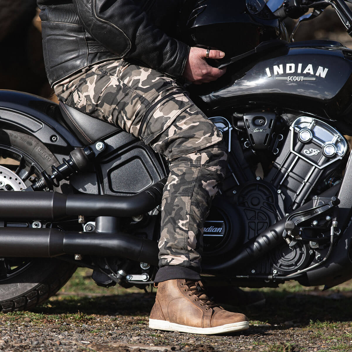 MotoBull | Ryan Cargo Pants - Camo - S / W32 - Men's Pants - Peak Moto