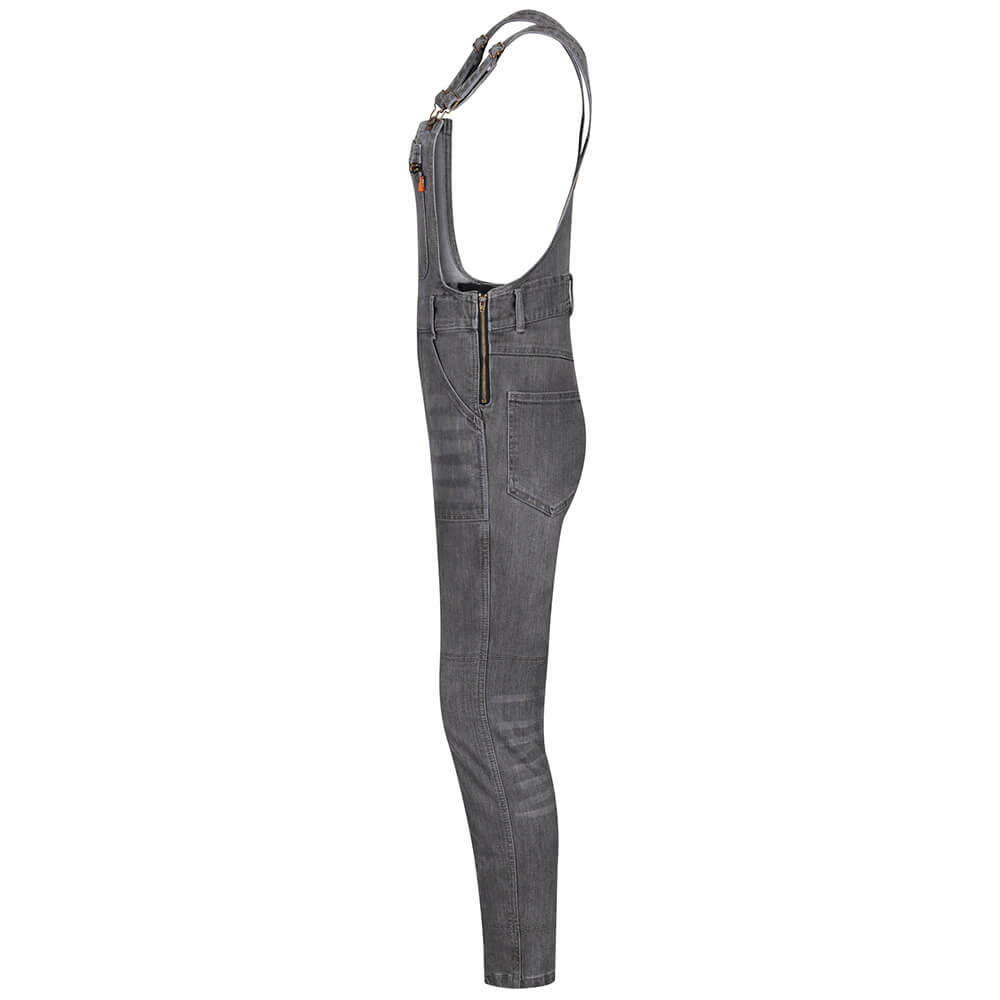 MotoGirl | Daisy Dungaree Overalls - Grey - Overalls - Peak Moto