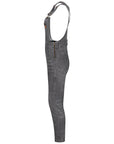 MotoGirl | Daisy Dungaree Overalls - Grey - Overalls - Peak Moto