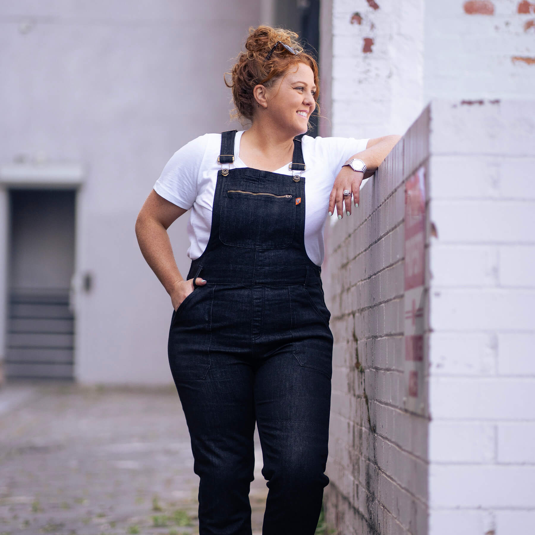 MotoGirl | Daisy Dungaree Overalls - Blue - Overalls - Peak Moto