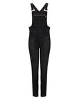 MotoGirl | Daisy Dungaree Overalls - Black - Overalls - Peak Moto