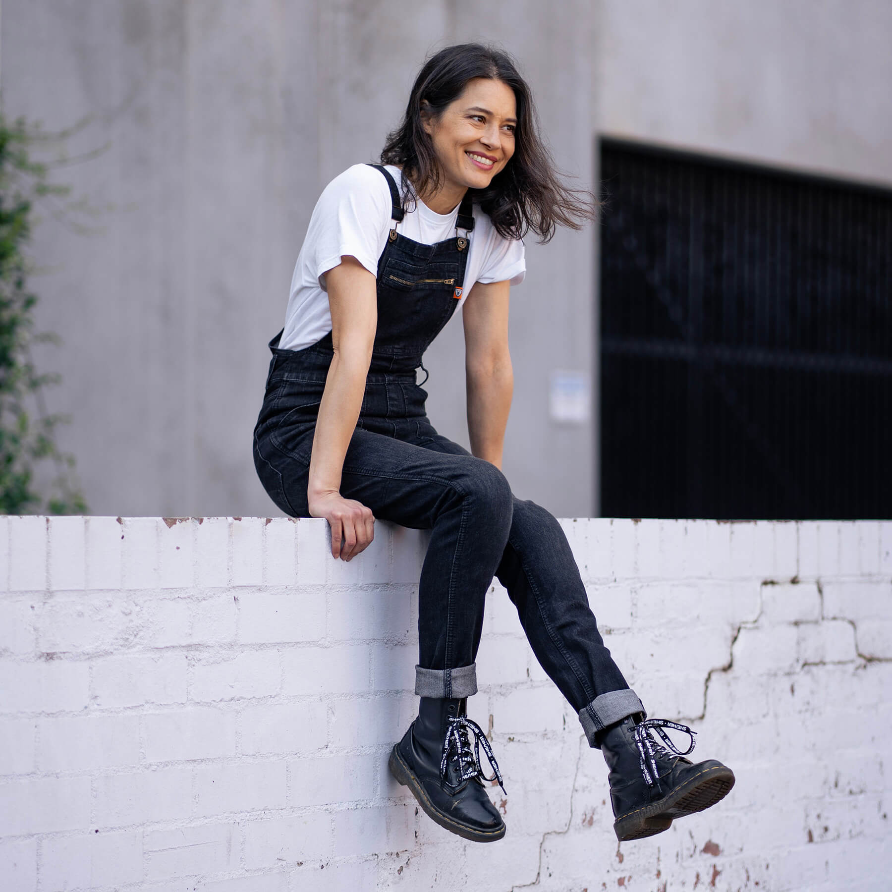 MotoGirl | Daisy Dungaree Overalls - Blue - Overalls - Peak Moto