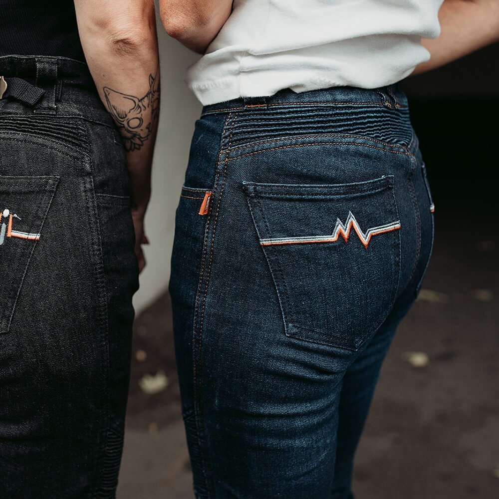 MotoGirl | Ellie Jeans - Black - Women's Pants - Peak Moto